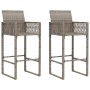 Set bar jardín sin cojines 3 pzas ratán sintético acacia gris von , Gartensets - Ref: Foro24-3328887, Preis: 382,95 €, Rabatt: %