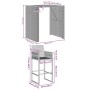 Set bar jardín sin cojines 3 pzas ratán sintético acacia gris von , Gartensets - Ref: Foro24-3328887, Preis: 382,95 €, Rabatt: %