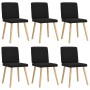 Sillas de comedor giratorias 6 unidades tela negras de , Sillas de comedor - Ref: Foro24-3315546, Precio: 299,50 €, Descuento: %
