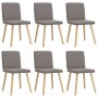 Sillas de comedor 6 unidades de tela gris taupe von , Essstühle - Ref: Foro24-3315550, Preis: 296,00 €, Rabatt: %