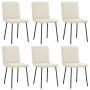 Sillas de comedor 6 unidades de terciopelo crema von , Essstühle - Ref: Foro24-3315565, Preis: 245,13 €, Rabatt: %