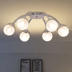 Lámpara de techo con 6 bombillas LED G9 240 W de , Apliques de techo - Ref: Foro24-50491, Precio: 57,29 €, Descuento: %