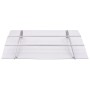 Marquesina para puerta PC plata y transparente 150x90 cm PET de , Toldos - Ref: Foro24-144829, Precio: 118,79 €, Descuento: %