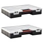 Caja compartimentos 2 uds divisores plástico 460x325x80 mm von , Werkzeugkästen - Ref: Foro24-146272, Preis: 34,68 €, Rabatt: %