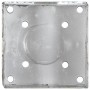 Picas de tierra 2 uds acero galvanizado plateado 14x14x58 cm by , Spikes for anchoring in the ground - Ref: Foro24-145445, Pr...
