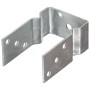Anclajes de valla 12 uds acero galvanizado plateado9x6x15 cm by , Spikes for anchoring in the ground - Ref: Foro24-145334, Pr...