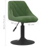 Taburete de cocina de terciopelo verde oscuro von , Küchenhocker - Ref: Foro24-335319, Preis: 85,16 €, Rabatt: %