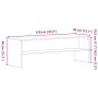 Mueble de TV madera de ingeniería negro roble 120x40x40cm de , Muebles TV - Ref: Foro24-862391, Precio: 59,65 €