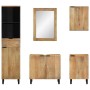 Conjunto de muebles de baño 5 piezas madera maciza mango marrón de , Muebles de baño - Ref: Foro24-3310009, Precio: 543,90 €