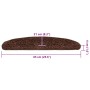 Alfombrilla escalera 20 uds marrón 65x21x4 cm by , Stair mats - Ref: Foro24-3365848, Price: 99,35 €, Discount: %