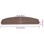 Alfombrilla escalera 20 uds marrón café 65x24x4 cm von , Treppenmatten - Ref: Foro24-3365793, Preis: 82,29 €, Rabatt: %