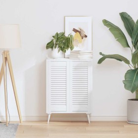 Puerta de armario de lamas 2 uds blanco 69x29,5 cm von , Schranktüren - Ref: Foro24-4015904, Preis: 49,32 €, Rabatt: %