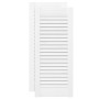 Puerta de armario de lamas 2 uds blanco 69x29,5 cm von , Schranktüren - Ref: Foro24-4015904, Preis: 49,32 €, Rabatt: %