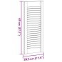 Puerta de armario de lamas 2 uds blanco 69x29,5 cm von , Schranktüren - Ref: Foro24-4015904, Preis: 49,32 €, Rabatt: %