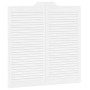 Puertas batientes diseño de lamas 2 par blanco 100x100 cm von , Türen für zu Hause - Ref: Foro24-4107147, Preis: 154,59 €, Ra...