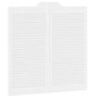 Puertas batientes diseño de lamas 2 par blanco 100x100 cm von , Türen für zu Hause - Ref: Foro24-4107147, Preis: 154,59 €, Ra...