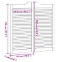 Puertas batientes diseño de lamas 2 par blanco 100x100 cm von , Türen für zu Hause - Ref: Foro24-4107147, Preis: 154,59 €, Ra...