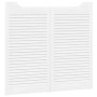 Puertas batientes diseño de lamas 2 par blanco 90x80 cm by , Doors for the home - Ref: Foro24-4107139, Price: 114,10 €, Disco...
