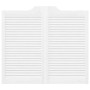 Puertas batientes diseño de lamas 2 par blanco 90x80 cm by , Doors for the home - Ref: Foro24-4107139, Price: 114,10 €, Disco...
