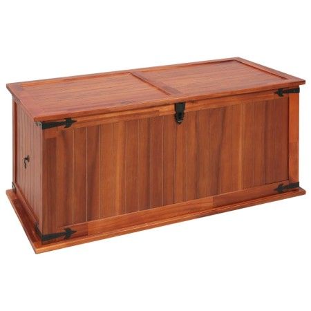 Aufbewahrungstruhe aus massivem Akazienholz, 79 x 34 x 32 cm von vidaXL, Aufbewahrungskisten - Ref: Foro24-247241, Preis: 95,...