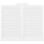 Puertas batientes diseño de lamas 2 par blanco 90x100 cm von , Türen für zu Hause - Ref: Foro24-4107145, Preis: 136,38 €, Rab...