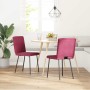 Sillas de comedor 2 unidades terciopelo rojo tinto de , Sillas de comedor - Ref: Foro24-4101191, Precio: 87,16 €, Descuento: %