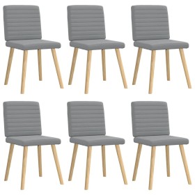 Sillas de comedor 6 unidades de tela gris claro von , Essstühle - Ref: Foro24-3315544, Preis: 296,00 €, Rabatt: %