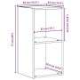 Caja para almacenaje LP 71x34x36cm madera de ingeniería von , CD- und DVD-Speicher - Ref: Foro24-862401, Preis: 48,88 €, Raba...