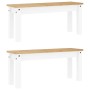 Juego de comedor Panama 3 pzas madera maciza de pino blanco by , Furniture sets for kitchens and dining rooms - Ref: Foro24-3...
