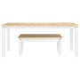 Juego de comedor Panama 3 pzas madera maciza de pino blanco by , Furniture sets for kitchens and dining rooms - Ref: Foro24-3...