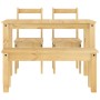 Juego de comedor Panama 4 pzas madera maciza de pino von , Möbelsets für Küchen und Esszimmer - Ref: Foro24-3345167, Preis: 3...