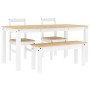 Juego de comedor Panama 4 pzas madera maciza de pino blanco von , Möbelsets für Küchen und Esszimmer - Ref: Foro24-3345178, P...