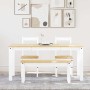 Juego de comedor Panama 4 pzas madera maciza de pino blanco von , Möbelsets für Küchen und Esszimmer - Ref: Foro24-3345178, P...