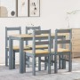 Juego de comedor Panama 5 pzas madera maciza de pino gris von , Möbelsets für Küchen und Esszimmer - Ref: Foro24-3345171, Pre...