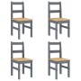 Juego de comedor Panama 5 pzas madera maciza de pino gris von , Möbelsets für Küchen und Esszimmer - Ref: Foro24-3345171, Pre...
