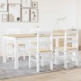 Juego de comedor Panama 5 pzas madera maciza de pino blanco von , Möbelsets für Küchen und Esszimmer - Ref: Foro24-3345190, P...