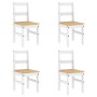 Juego de comedor Panama 5 pzas madera maciza de pino blanco von , Möbelsets für Küchen und Esszimmer - Ref: Foro24-3345190, P...