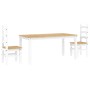 Juego de comedor Panama 3 pzas madera maciza de pino blanco von , Möbelsets für Küchen und Esszimmer - Ref: Foro24-3345202, P...