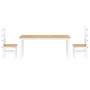 Juego de comedor Panama 3 pzas madera maciza de pino blanco von , Möbelsets für Küchen und Esszimmer - Ref: Foro24-3345202, P...
