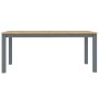 Juego de comedor Panama 7 pzas madera maciza de pino gris von , Möbelsets für Küchen und Esszimmer - Ref: Foro24-3345192, Pre...