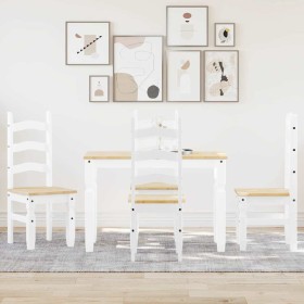 Juego de comedor Panama 5 pzas madera maciza de pino blanco von , Möbelsets für Küchen und Esszimmer - Ref: Foro24-3345199, P...