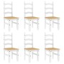 Juego de comedor Panama 7 pzas madera maciza de pino blanco by , Furniture sets for kitchens and dining rooms - Ref: Foro24-3...