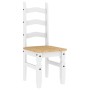 Juego de comedor Panama 7 pzas madera maciza de pino blanco by , Furniture sets for kitchens and dining rooms - Ref: Foro24-3...