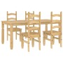 Juego de comedor Panama 5 pzas madera maciza de pino von , Möbelsets für Küchen und Esszimmer - Ref: Foro24-3345209, Preis: 4...