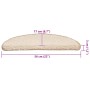 Alfombrilla escalera 30 uds color crema 56x17x3 cm de , Alfombrillas para escalones - Ref: Foro24-3365803, Precio: 157,76 €, ...