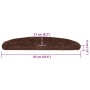 Alfombrilla escalera 30 uds Marrón 65x21x4 cm by , Stair mats - Ref: Foro24-3365815, Price: 168,66 €, Discount: %