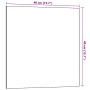Pizarra magnética de pared vidrio templado blanco 40x40 cm
