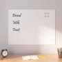 Pizarra magnética de pared vidrio templado blanco 80x60 cm by , White boards - Ref: Foro24-4008638, Price: 47,31 €, Discount: %