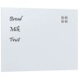Pizarra magnética de pared vidrio templado blanco 80x60 cm by , White boards - Ref: Foro24-4008638, Price: 47,31 €, Discount: %