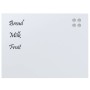 Pizarra magnética de pared vidrio templado blanco 80x60 cm by , White boards - Ref: Foro24-4008638, Price: 47,31 €, Discount: %